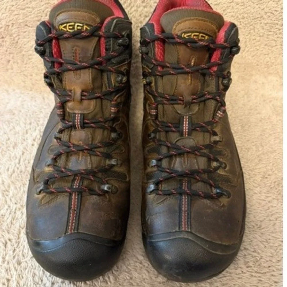 KEEN Utility 6 Inch Work Boots Men's Size 13EE Brown Carbon Fiber Toe Cap